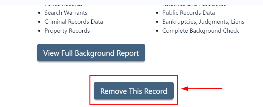Screenshot of removing the record of the profile you've selected