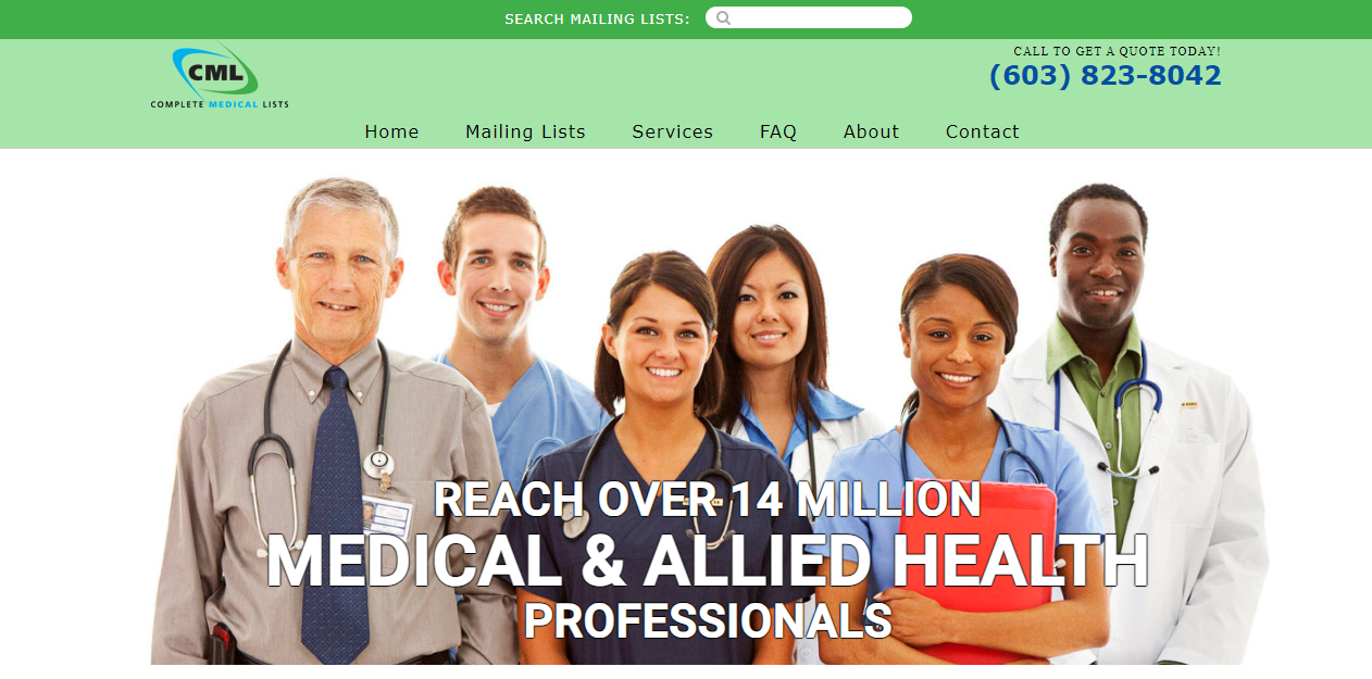 Complete Medical List homepage