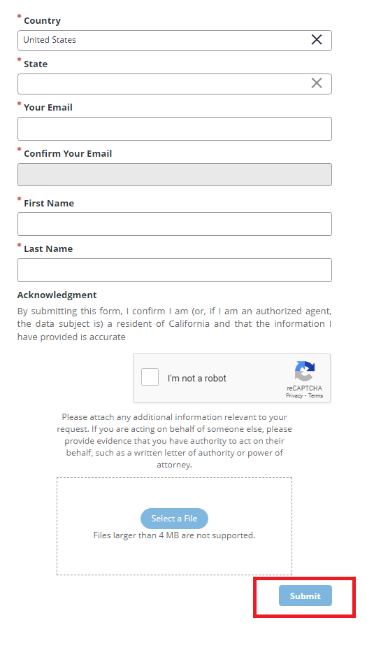 Cowen opt out form