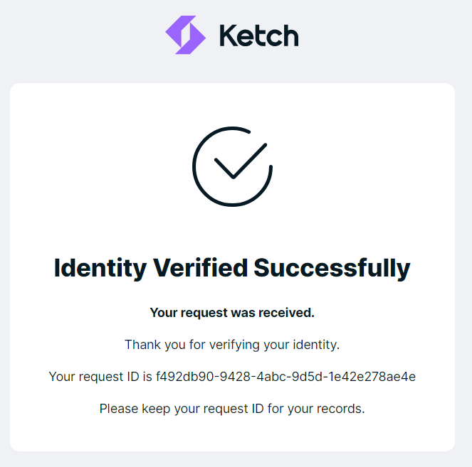 Screenshot of identity verification on Habu