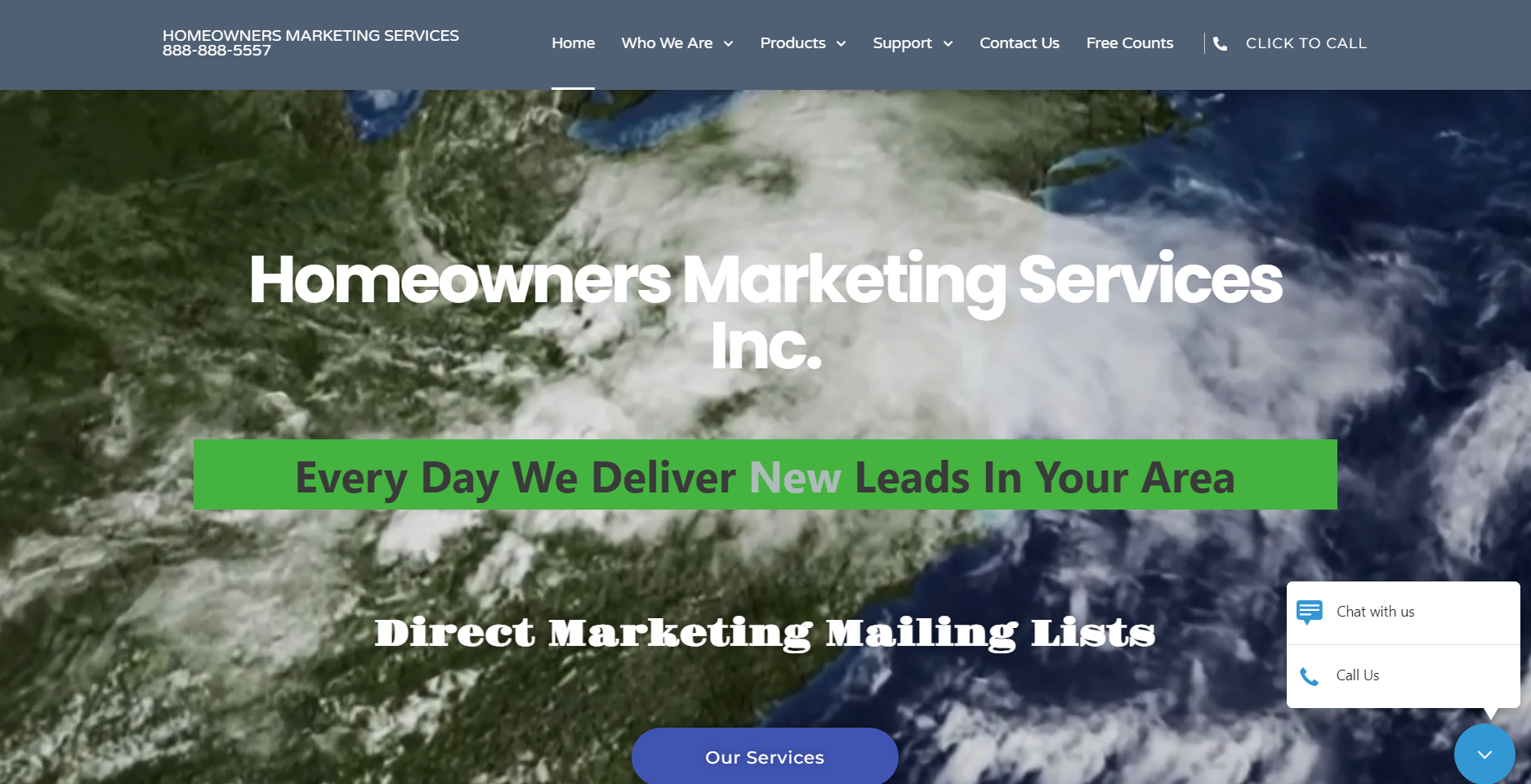 Homeowner Marketing homepage