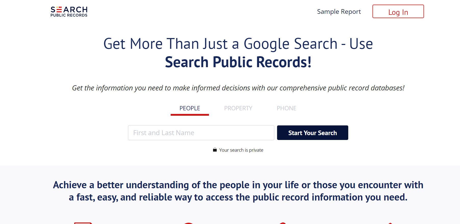 search public record homepage