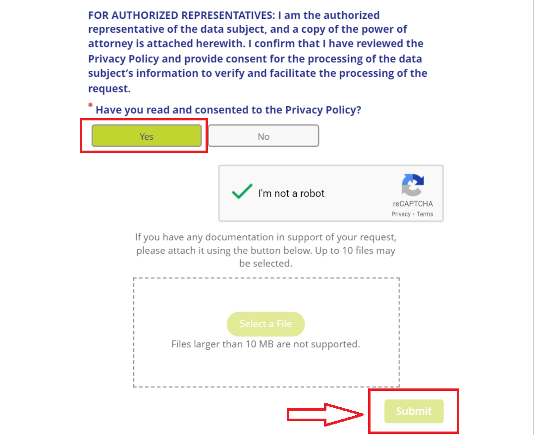 submit intalytics opt out form