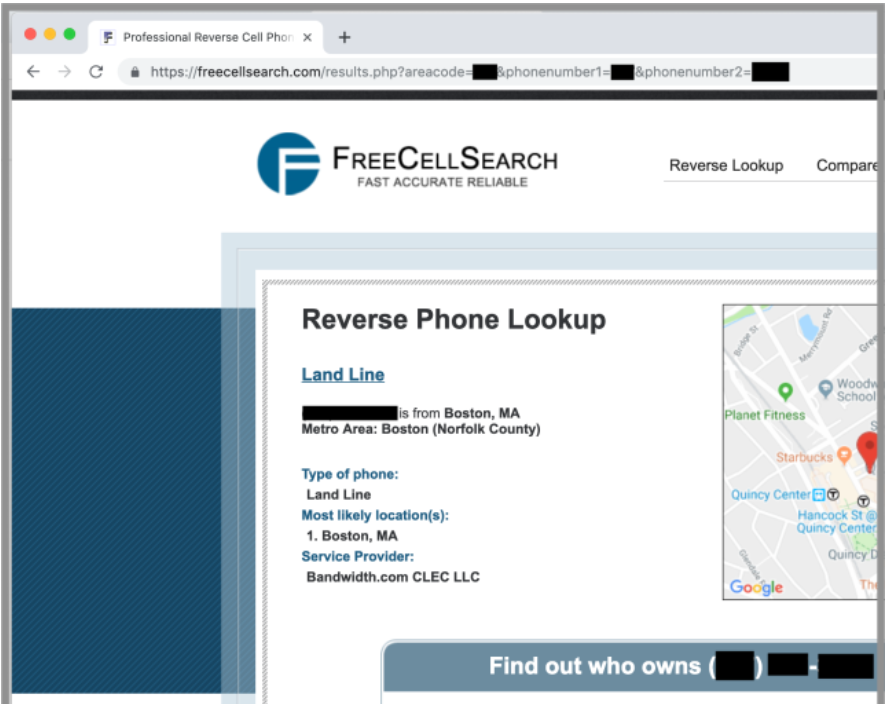 Copy the listing's URL from freecellsearch