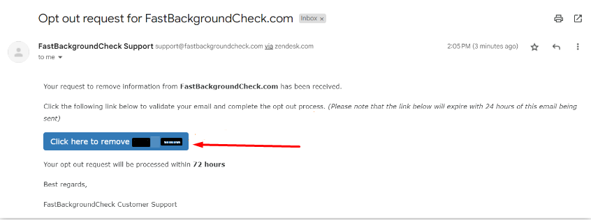 confirm opt out via email from fastbackgroundcheck