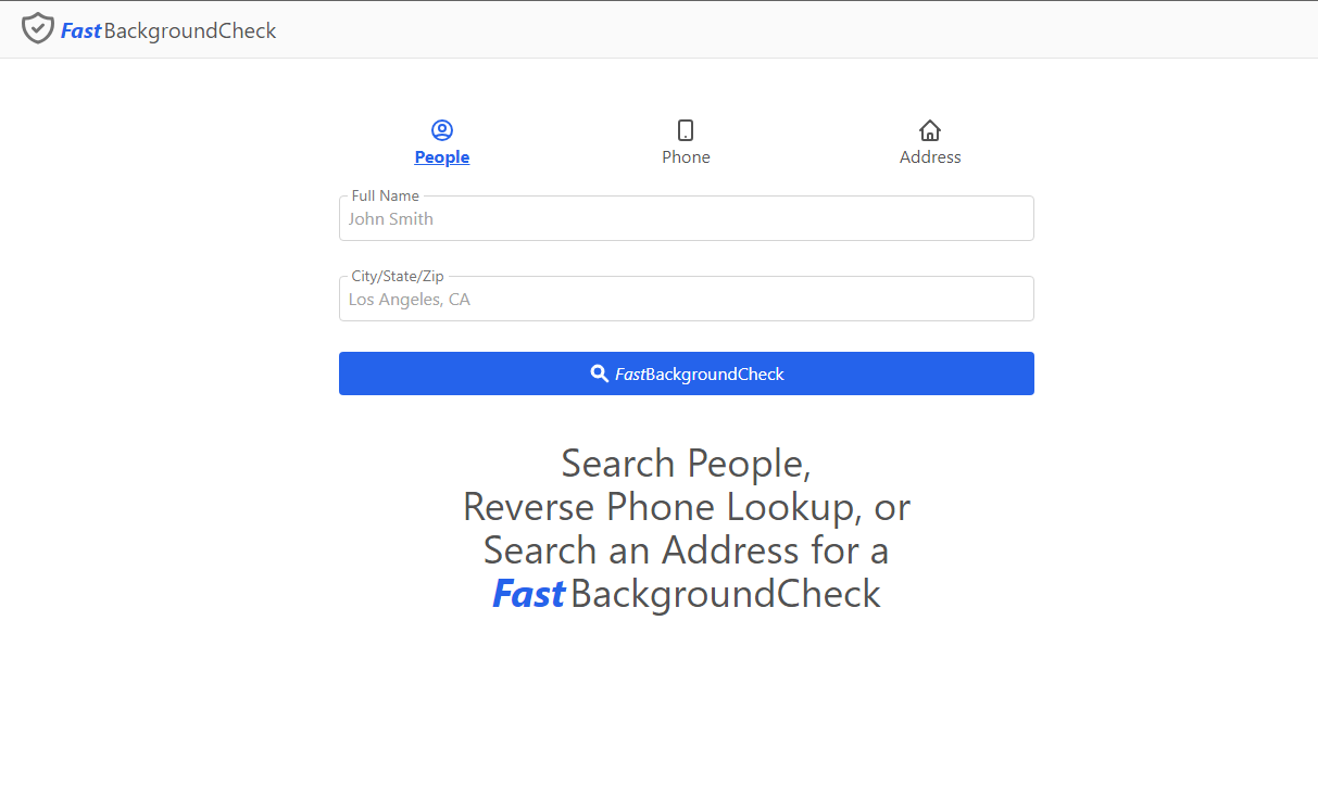 fast background check website