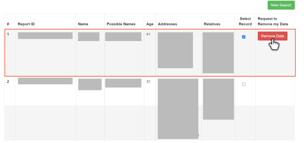 start remiving data from records finder