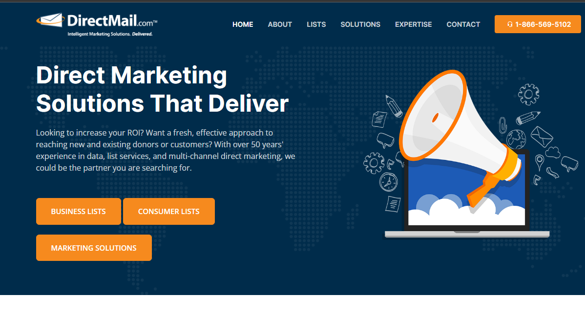Direct Mail homepage