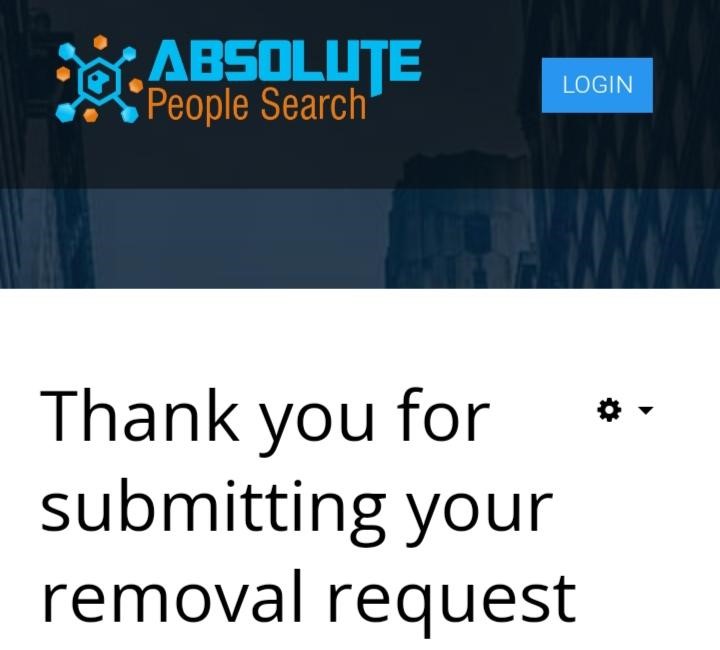 absolute people search opt out procedure completed