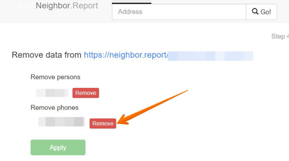 start removing from neighbor reports