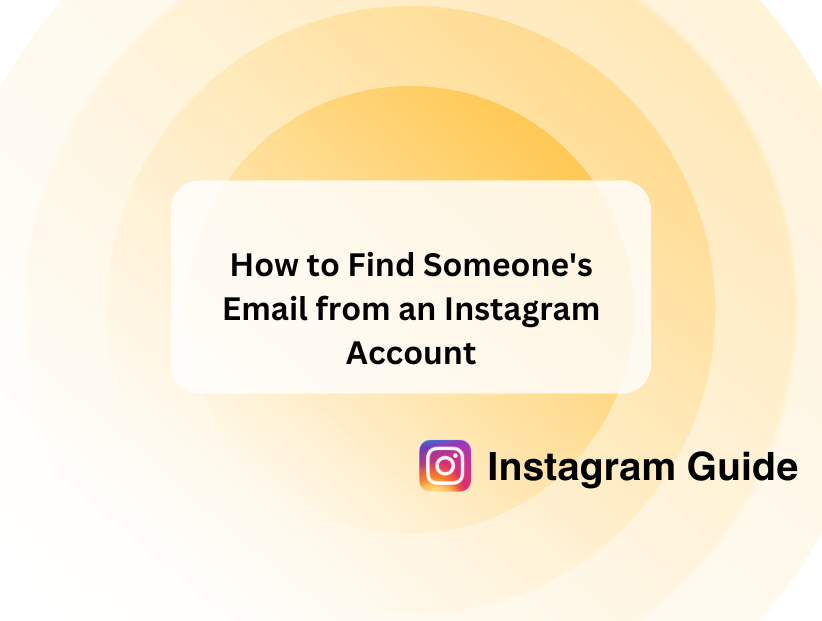 how to find someones email from instagram