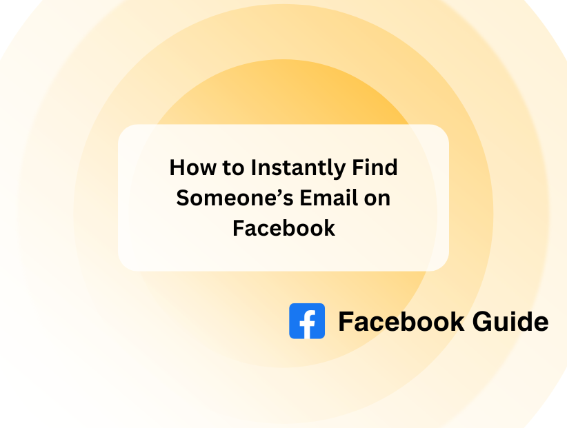 how to find someone's email on facebook