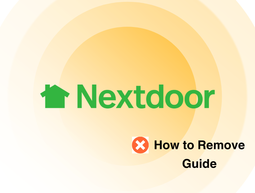 how to remove address from nextdoor app