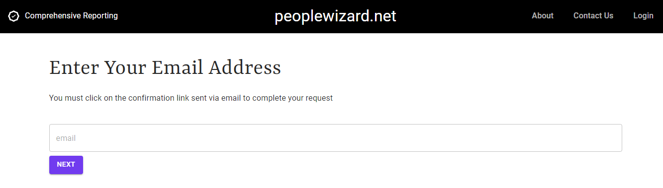 email lookup from peoplewizard