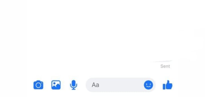 Screenshot of Messenger's chat