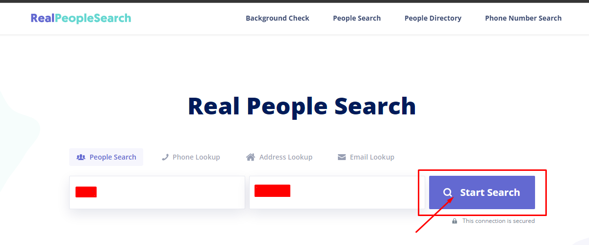start removing informations from real people search
