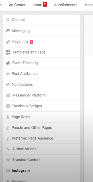 Navigate to facebook account settings on app