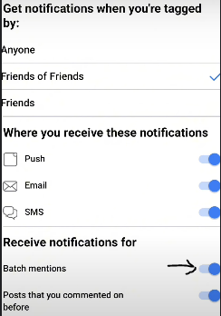Stop batch mention from facebook app