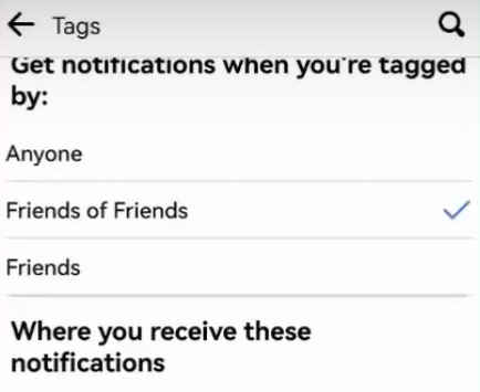 set notification to friend of friend