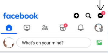 Navigate to messenger section of facebook