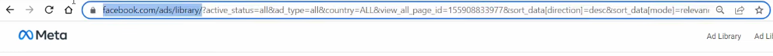 meta ads library