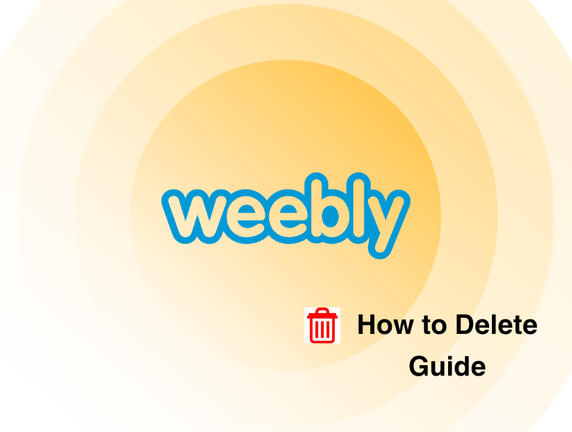delete weebly account