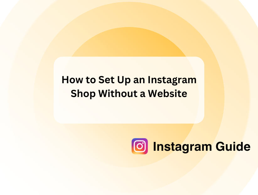 how to set up instagram shop without a website
