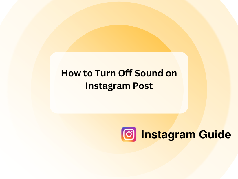 how to turn off sound on instagram post