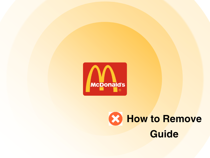 how to remove payment method from mcdonald's app