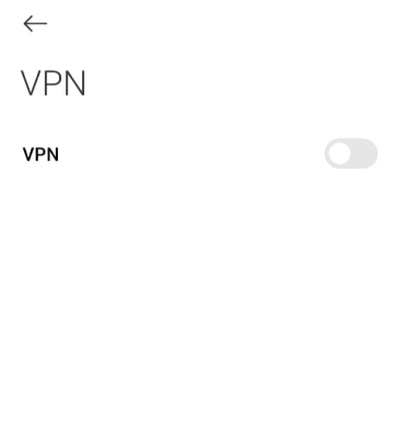 turn on vpn