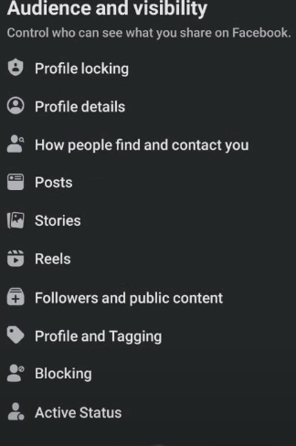 Scroll down until you see the stories option. Click on stories