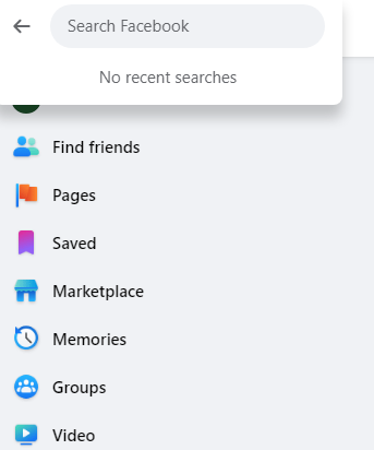 Select the search field located in the upper left corner