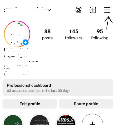 Press the Settings menu button by clicking on the Hamburger icon