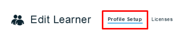 Then go to your account profile and click on the Profile Setup button