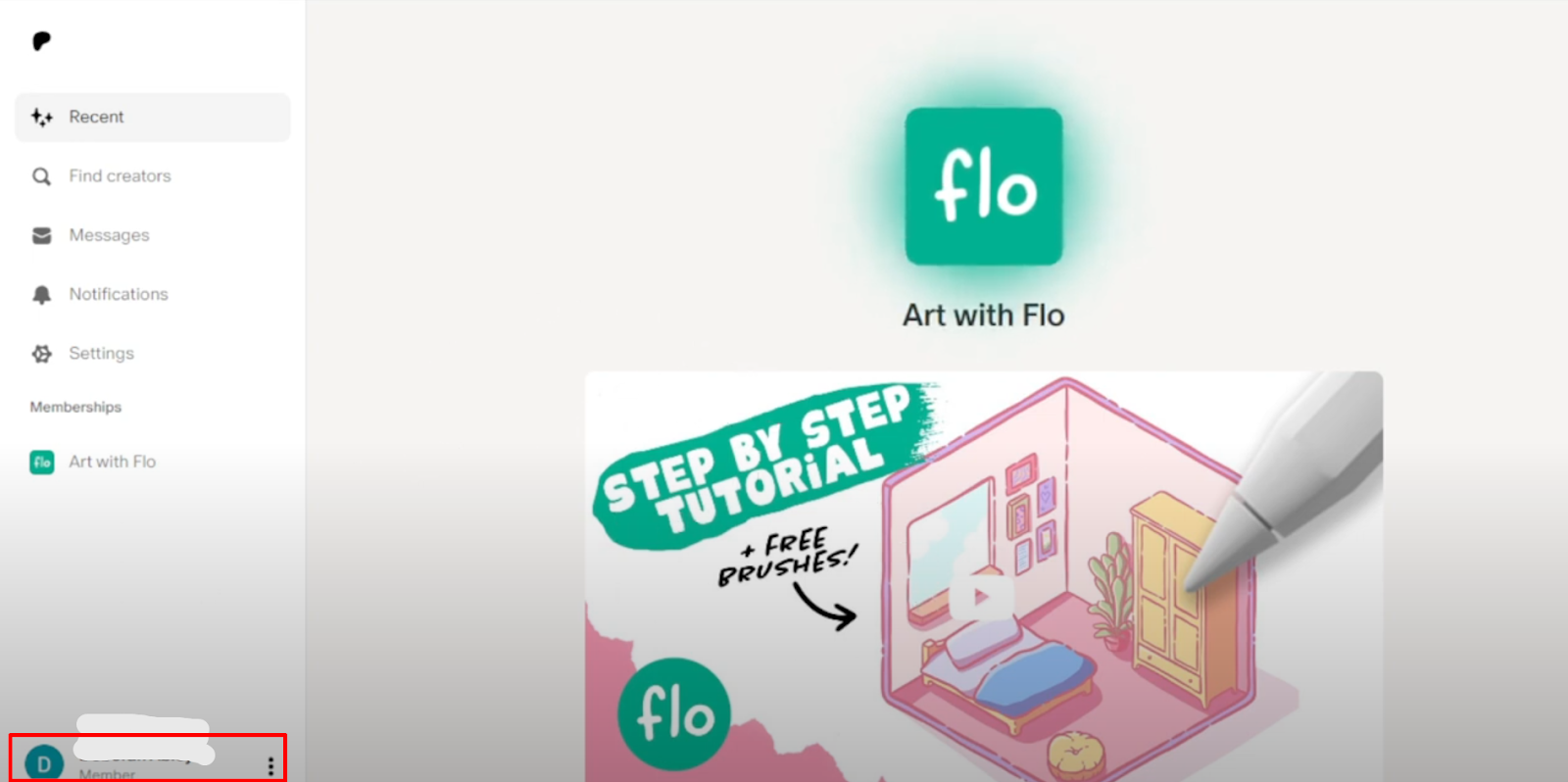  click on Member Profile at the bottom left corner of the screen and select your profile