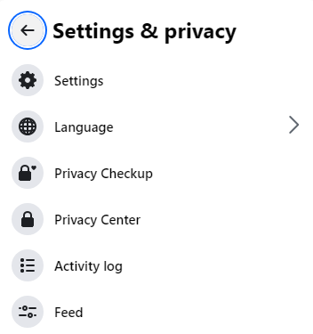 then choose "Settings"