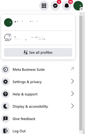 Click "Settings & Privacy,