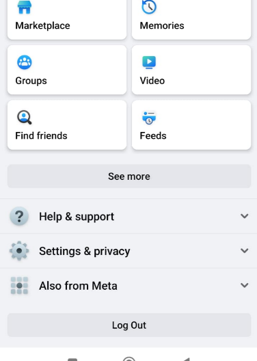 Tap Settings after swiping down, then choose “Account Settings.”