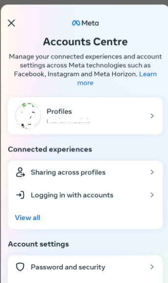 Select your profile