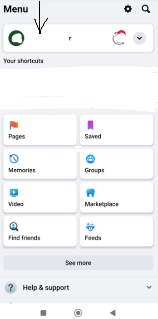 To access your profile from a mobile device, click on your name