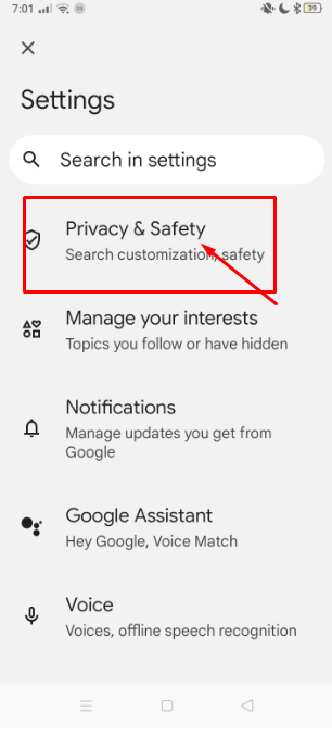 Tap Privacy and Safety