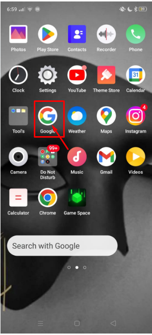 Open your Google Account 