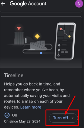 mark it as turned off