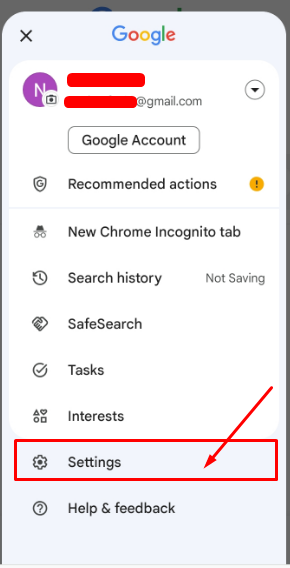 Navigate to Google Settings  > Google Assistant