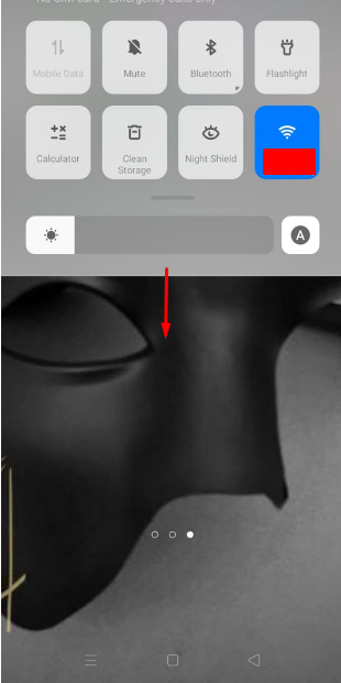 Open the Quick Settings option 