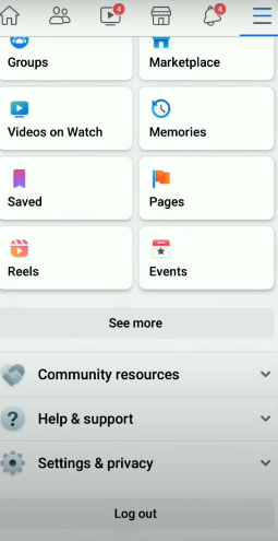 select the 'Settings & Privacy' option