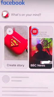 long-press the Create Story button 
