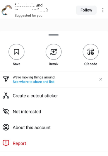  Select 'About this account'