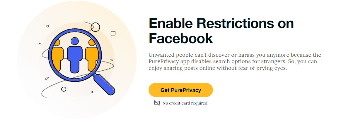 Enable restriction with pureprivacy facebook manager