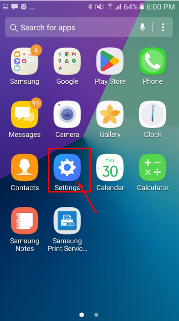 Navigate to Settings